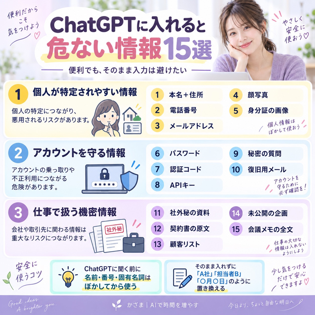 入力する前に見直したい情報15選
